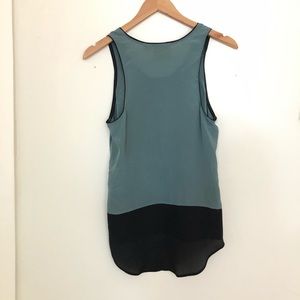 Anthropologie Maeve Hi Low Silk Color block Tank